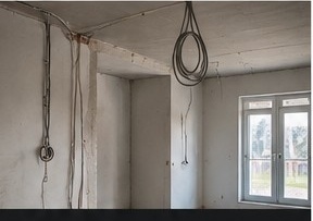 Unterputzarbeiten im Rohbau